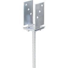 Ancre Poteaux 4 Trous a visser 71 mm P.U