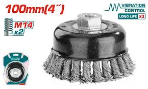Brosse Coupelle Metal 100mm Tresse TAC32045 P.U