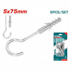 Crochet Ouvert Carte 6Pcs 5x75mm WJSPK5012