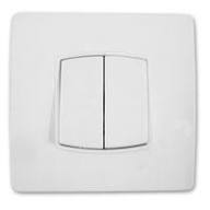 Interrupteur Double Va&Vient Diwone Encastrable Blanc Bte 10 P.U