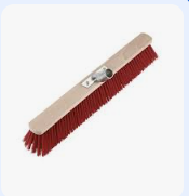 [BRO-2297] Balai Cantonnier Rouge Fibre Dure 60cm P.U