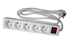 [HBF-190346] Bloc 5 Prises Avec Interrupteur 16A NF