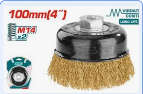 [TOT-TAC31045] Brosse Coupelle Metal 100mm A Fil TAC31045 P.U