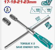 [TOT-THTRCW40231] Clé En Croix Demonte Rapide 17-19-21-23mm THTRCW40231
