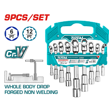 [TOT-TLASWT0901] Jeu Clef A Pipe CR-V En L/9Pcs 7-8-10-11-12-13-14-17-19mm TLASWT0901