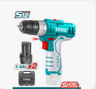 [TOT-TDLI1232E] Perceuse S/Fil S12V/60Hz/400-1500Tr/min+2Bat+Malette TDLI1232E