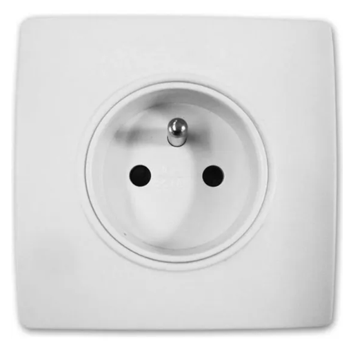 [HBF-134418] Prise 2 Poles + Terre 16A Vis+griffes Blanc Bte 10 P.U