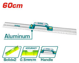 [TOT-TMT222606] Regle Alluminium 60cm Avec 2 Bulles A Niveau TMT222606