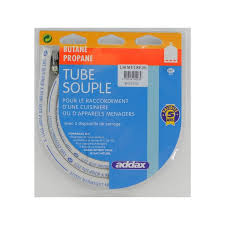 [HBF-H0202E501] Tuyau Gaz 6x12 1m50+2 Colliers S/Carte BTE 20