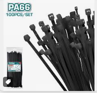 [TOT-THTCTB10025] Collier Plastique Noir 100X2,5mm Sachet 100pcs THTCTB10025