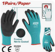 [TOT-TSPTG01] Gants Enduits De Nitrile Givré XL TSPTG01 P.U