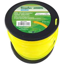 [KRA-NL24180R-KR] Fil Nylon Rond Jaune Fluo 2,4mm X 180m Bobine